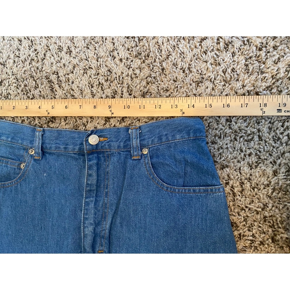 Vintage Ralph Lauren Denim Maxi Skirt Womens 10/12 Blue High Waist Cotton USA - Picture 4 of 8